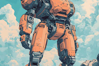 do mecha robot gundam illustrations