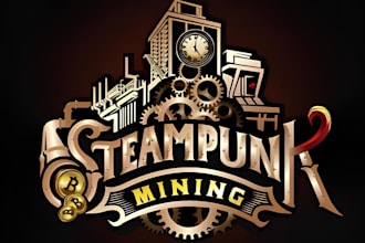 create an exceptional steampunk logo and any graphic design