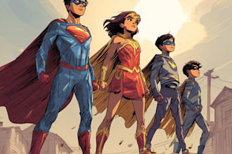 draw you dc or marvel style comic book
