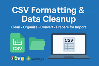 clean, format and organize your CSV or excel data