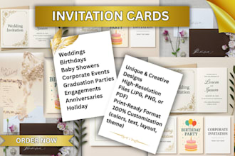design modern invitation cards for special occasions