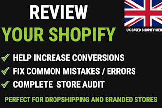 analyze and audit your shopify store to improve conversion rates and boost sales