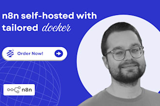 set up a secure selfhosted n8n automation system with docker