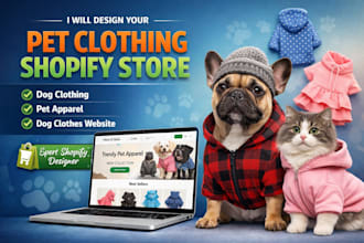 design pet clothing shopify store dog clothing, pet apparel, dog clothes website