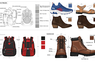 create bag tech pack shoe tech pack bag design footwear design accessories pack
