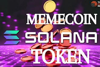 build and deploy custom token, solana token, spl token, memecoin website