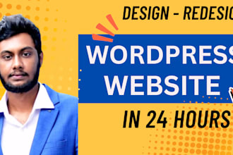 design or redesign wordpress website