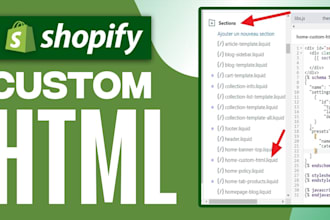 do custom shopify coding, fix shopify bugs, and shopify customization