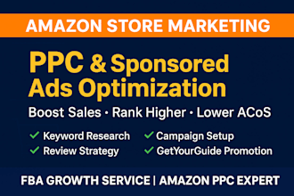 do amazon store marketing promotion  optimize sponsored ads campaign ppc review