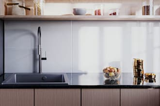 design detailed 3d kitchen design with realistic renders