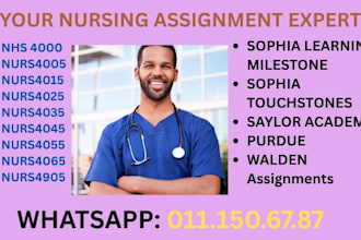 proofread and edit your capella rn bsn msn nursing tasks, walden, honorlock,