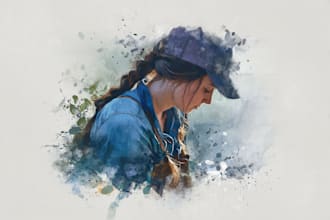 draw watercolor illustration and watercolor art
