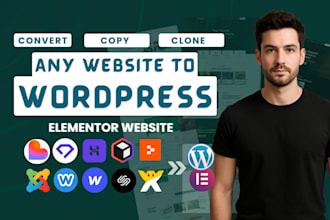 copy clone convert hostinger ai, replit, durable, lovable or wix to wordpress