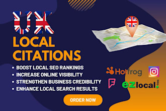 build UK local citations and directory submissions