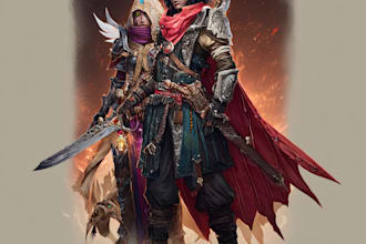 make digital art and fantasy illustration