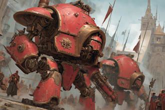 create a warhammer, gore, metal maniac illustrations