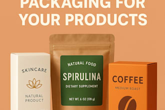 design a winning product box label and packaging for your products