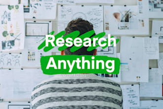research any topic and write a report