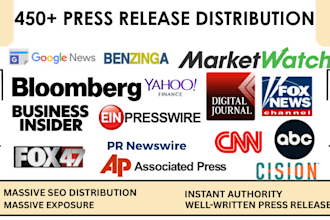 write and distribute press release to yahoo finance, pr, crypto press release