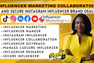 run influencer marketing manager secure instagram influencer collaboration deal