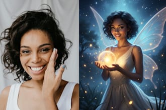 turn your photo into a realistic fairy, queen, or superhero