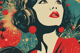 do vintage retro book covers, album covers