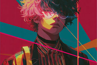 create an anime style album cover