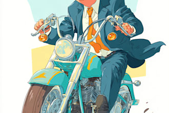 do a political caricature and cartoon