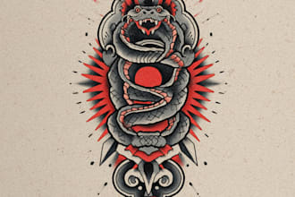 make you viking knotwork styled tattoo design