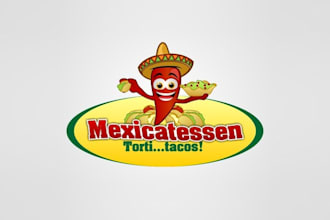 design high quality food truck mexican logo