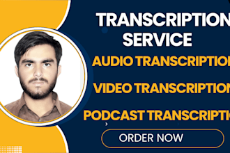 transcribe video, music, medical and audio transcription