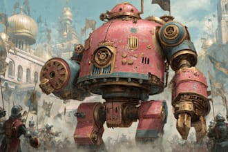 make warhammer themed illustration