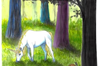 draw cute illustration of people, animal character