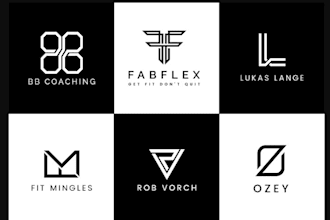 design modern brand logo initial concepts for your business