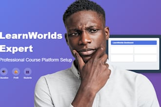 set up your learnworlds online course platform to sell courses