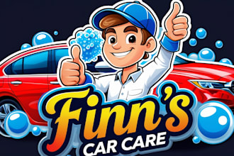design outstanding car cleaning logo with fastest delivery