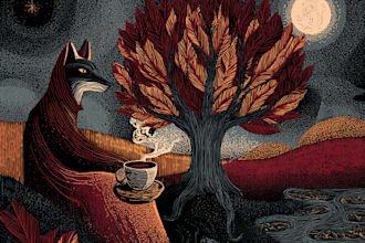 make high quality linocut illustration design