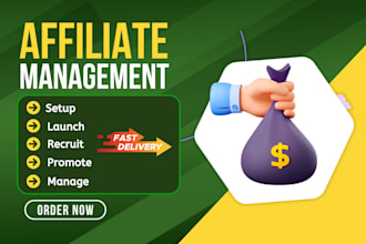 ecommerce affiliate management, shopify management affiliate recruitment sales