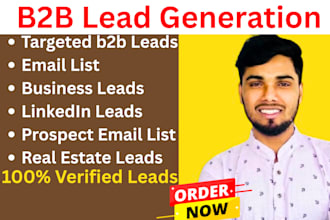 provide b2b lead generation, email list, business leads, linkedin leads