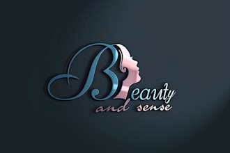 do unique beauty, eyelash, feminine spa and cosmetic logo design