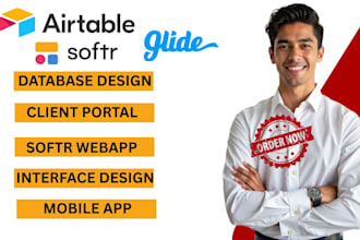 be your airtable airtable automation softr webapp client portal glide adalo