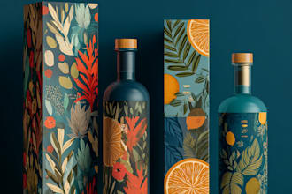 make a  cosmetic labels and luxury packaging