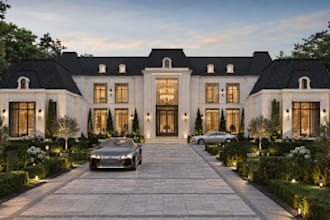 do exterior design 3d modeling and commercial architectural rendering