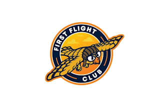 design unique aviators mobile flight simulator logo