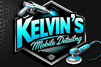 quality and beautiful auto detailing logo design