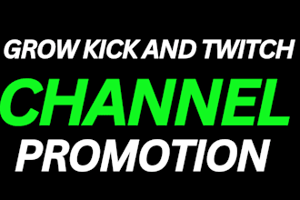 do organic twitch promotion to gain live viewers, kick promotion build community