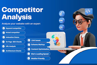 provide website SEO audit with report and competitor analysis