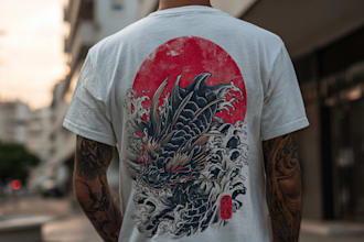 make retro vintage t shirt or custom graphic t shirt design