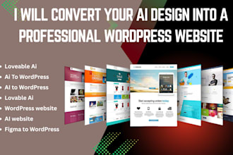clone loveable redesign lovable ai to wordpress, ai to wordpress ai mockup to wp