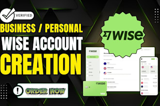 register llc, verified and create your business and personal wise account